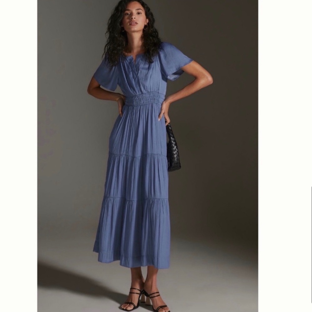 EUC Anthropologie The Somerset Maxi Dress size M